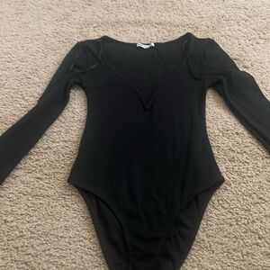 Zara Bodysuit with Deep v-neck Wired Detail